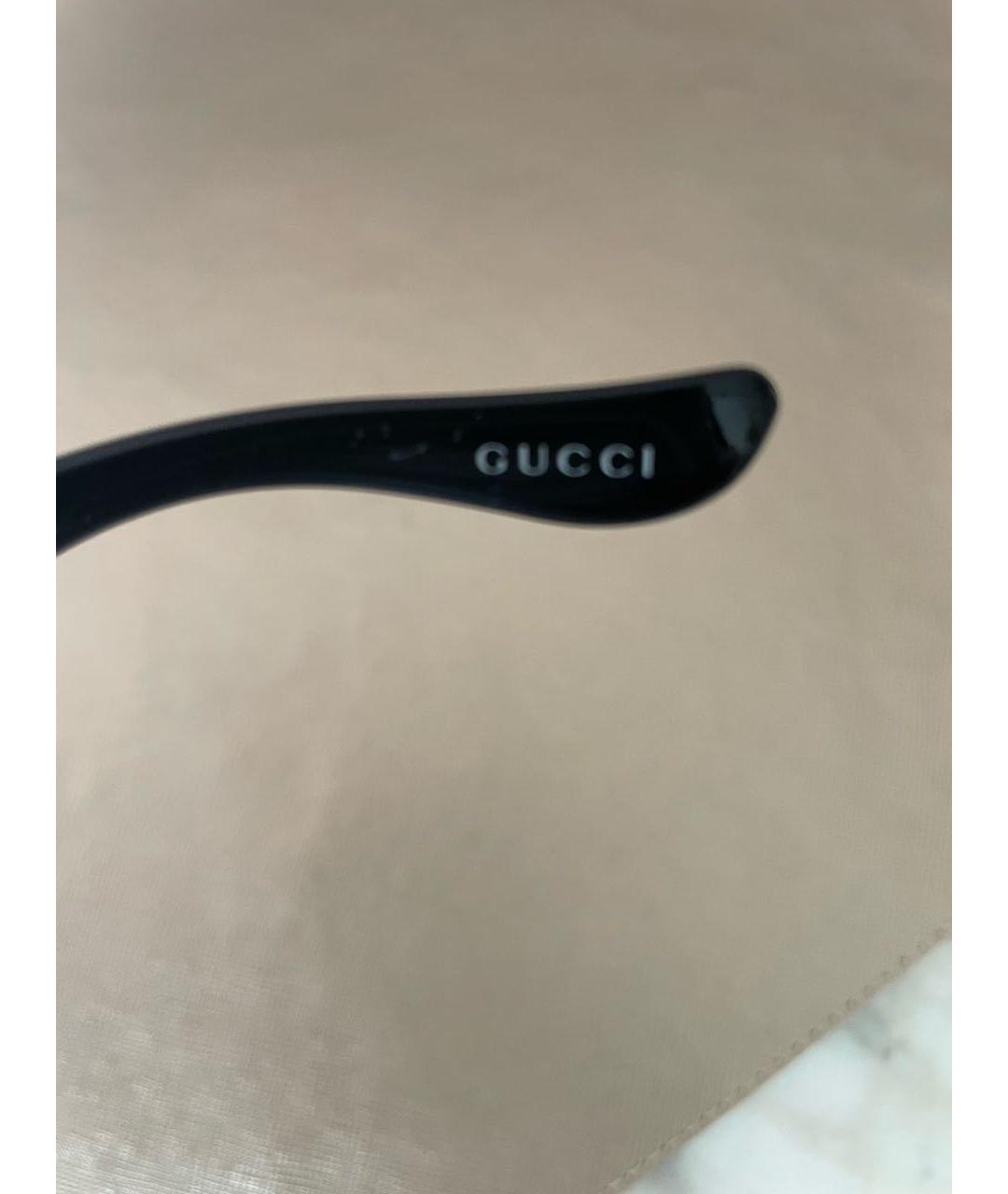 GUCCI Черные пластиковые солнцезащитные очки, фото 5