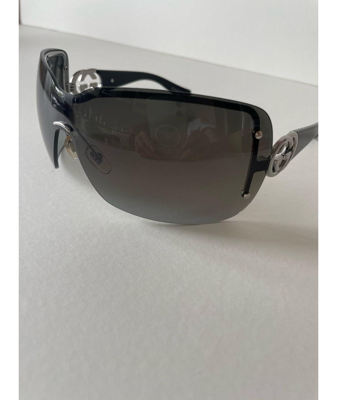 GUCCI Черные пластиковые солнцезащитные очки, фото 2