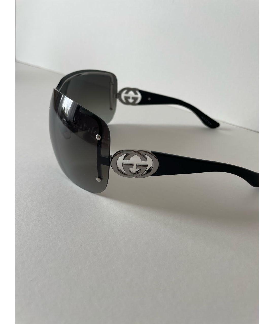 GUCCI Черные пластиковые солнцезащитные очки, фото 3