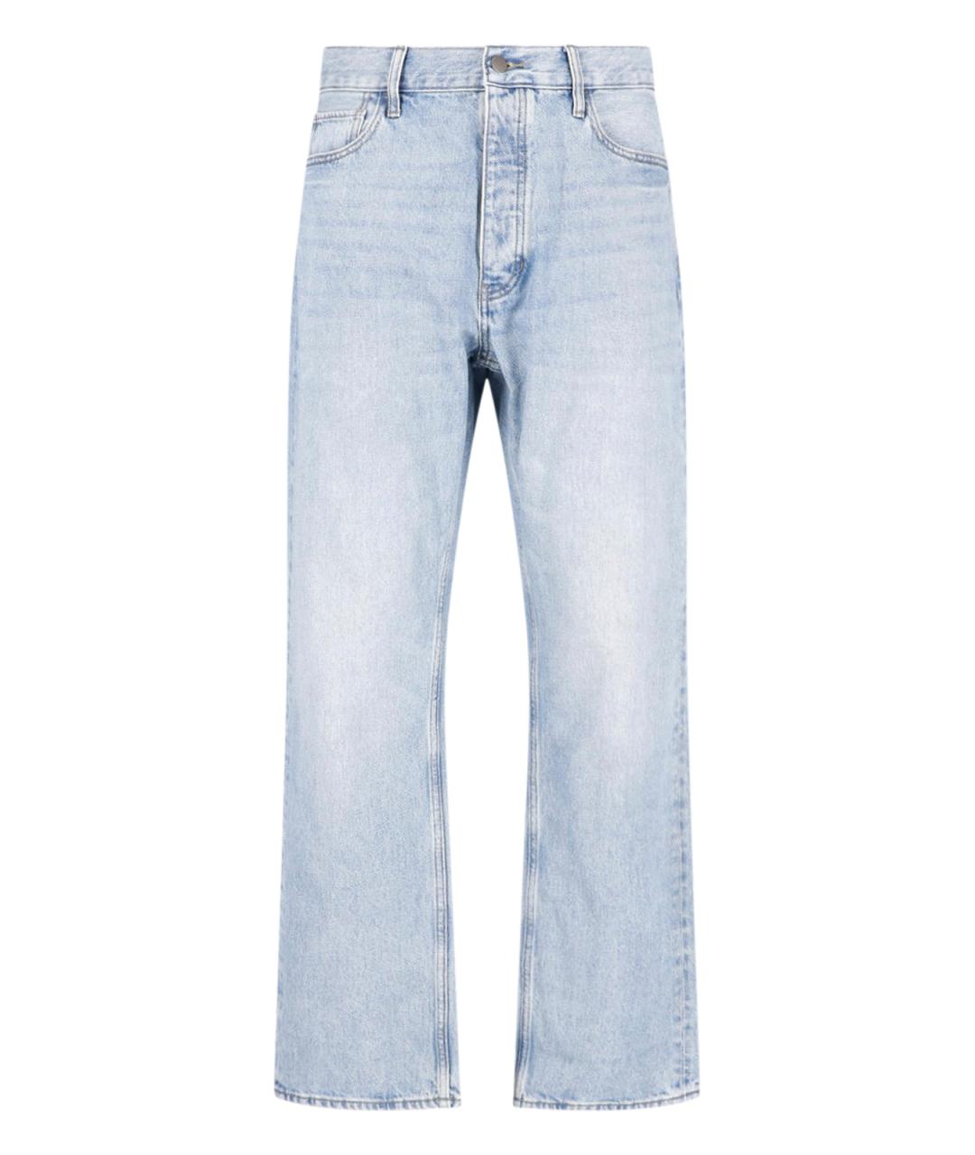 FEAR OF GOD ESSENTIALS Синие хлопковые прямые джинсы, фото 1