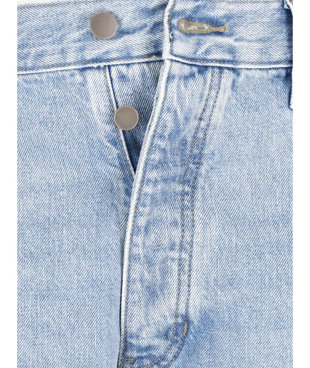 FEAR OF GOD ESSENTIALS Синие хлопковые прямые джинсы, фото 4