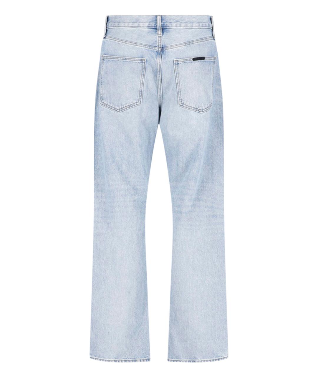 FEAR OF GOD ESSENTIALS Синие хлопковые прямые джинсы, фото 2