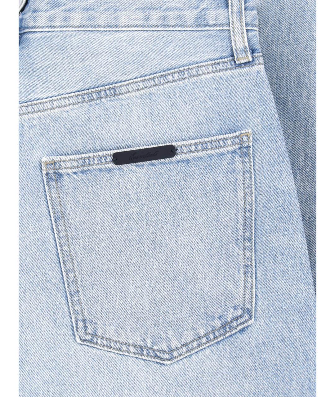 FEAR OF GOD ESSENTIALS Синие хлопковые прямые джинсы, фото 5