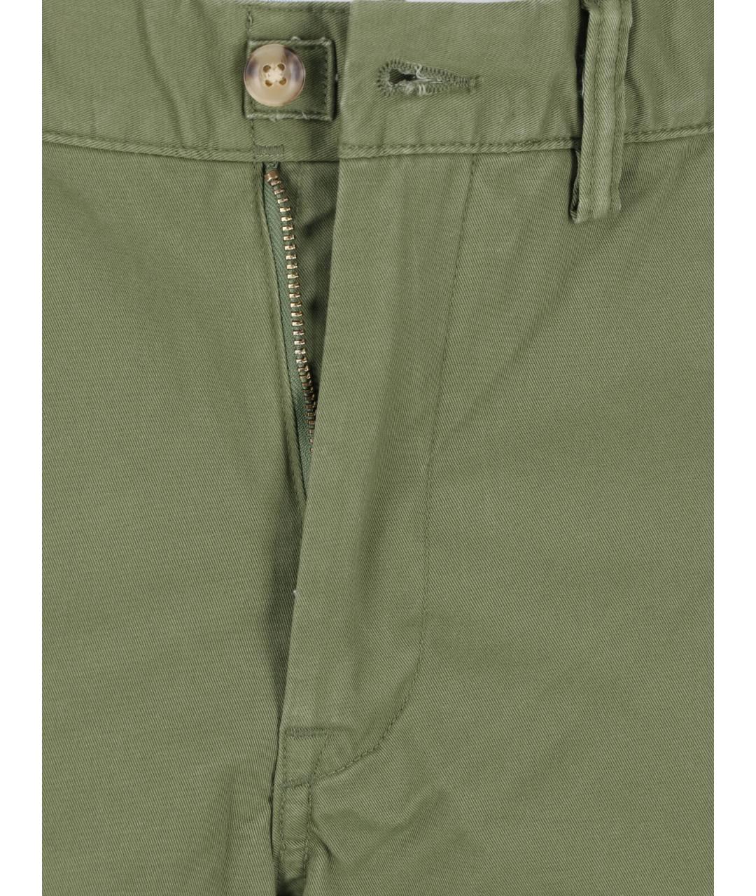 POLO RALPH LAUREN Зеленые хлопковые повседневные брюки, фото 5