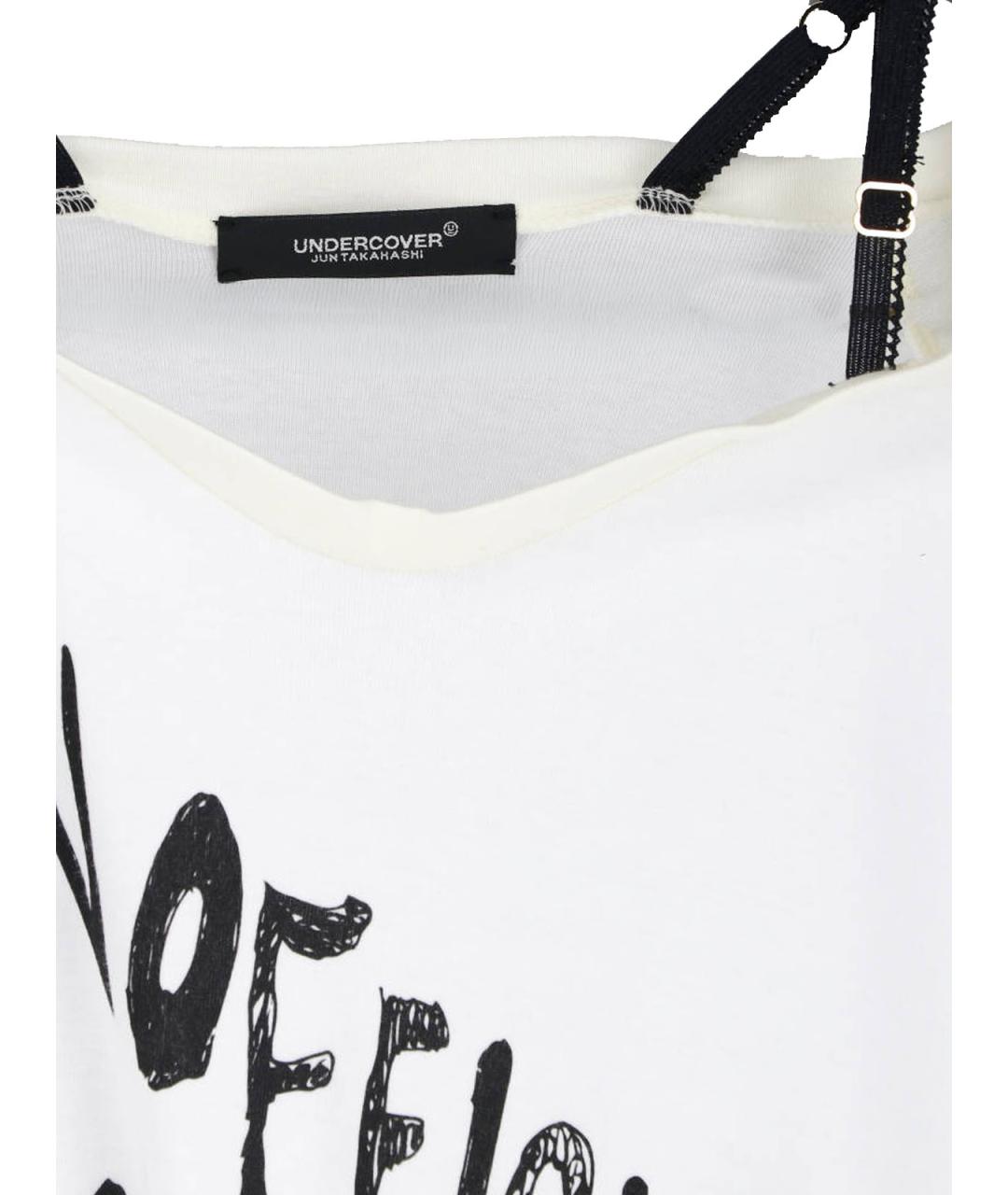 UNDERCOVER Белая хлопковая футболка, фото 3