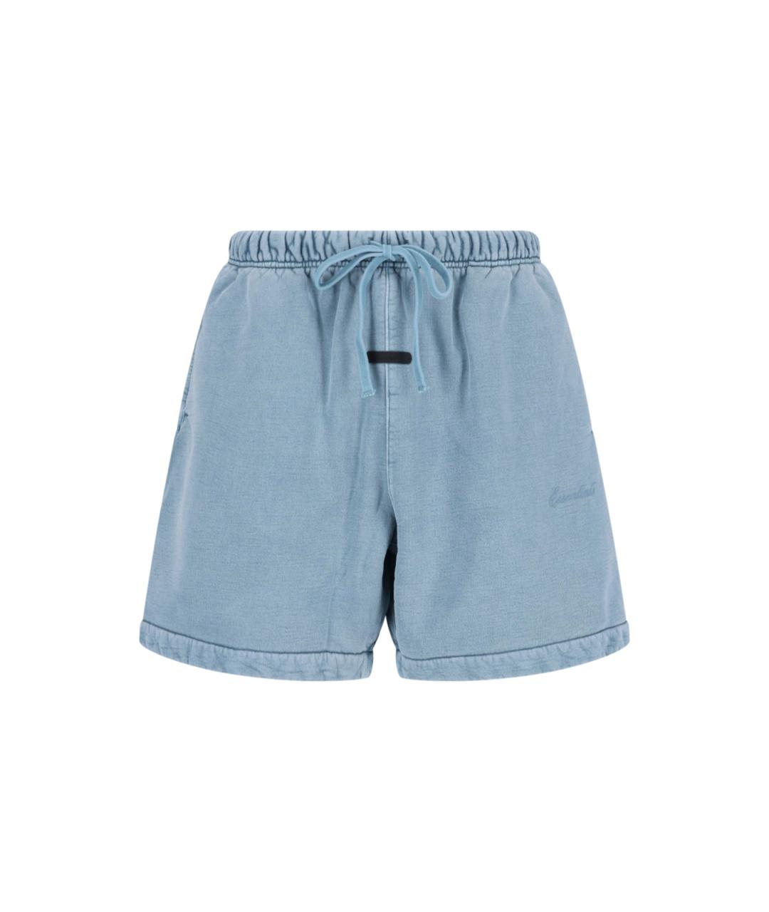 FEAR OF GOD ESSENTIALS Голубые хлопковые шорты, фото 1
