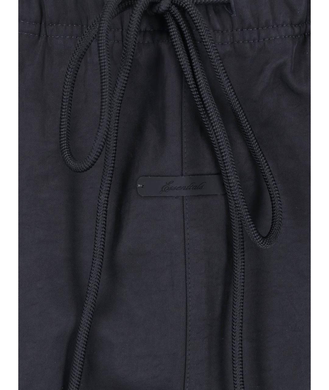 FEAR OF GOD ESSENTIALS Черные полиамидовые повседневные брюки, фото 4