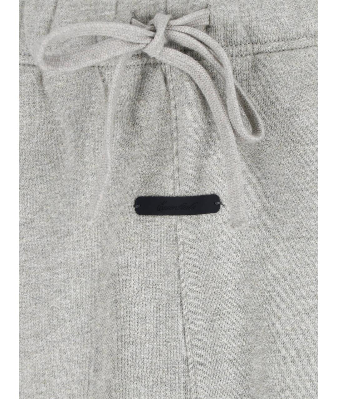 FEAR OF GOD ESSENTIALS Серые хлопковые повседневные брюки, фото 4