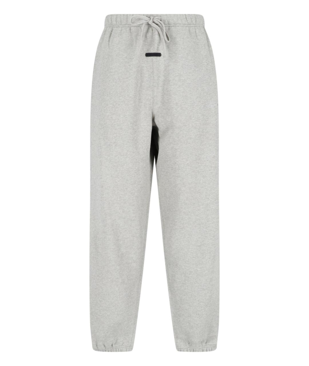 FEAR OF GOD ESSENTIALS Серые хлопковые повседневные брюки, фото 1