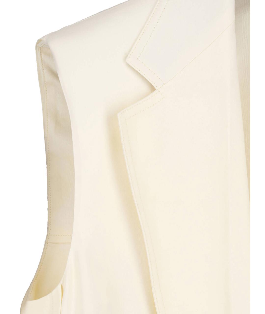 SPORTMAX Бежевый вискозный жилет, фото 4