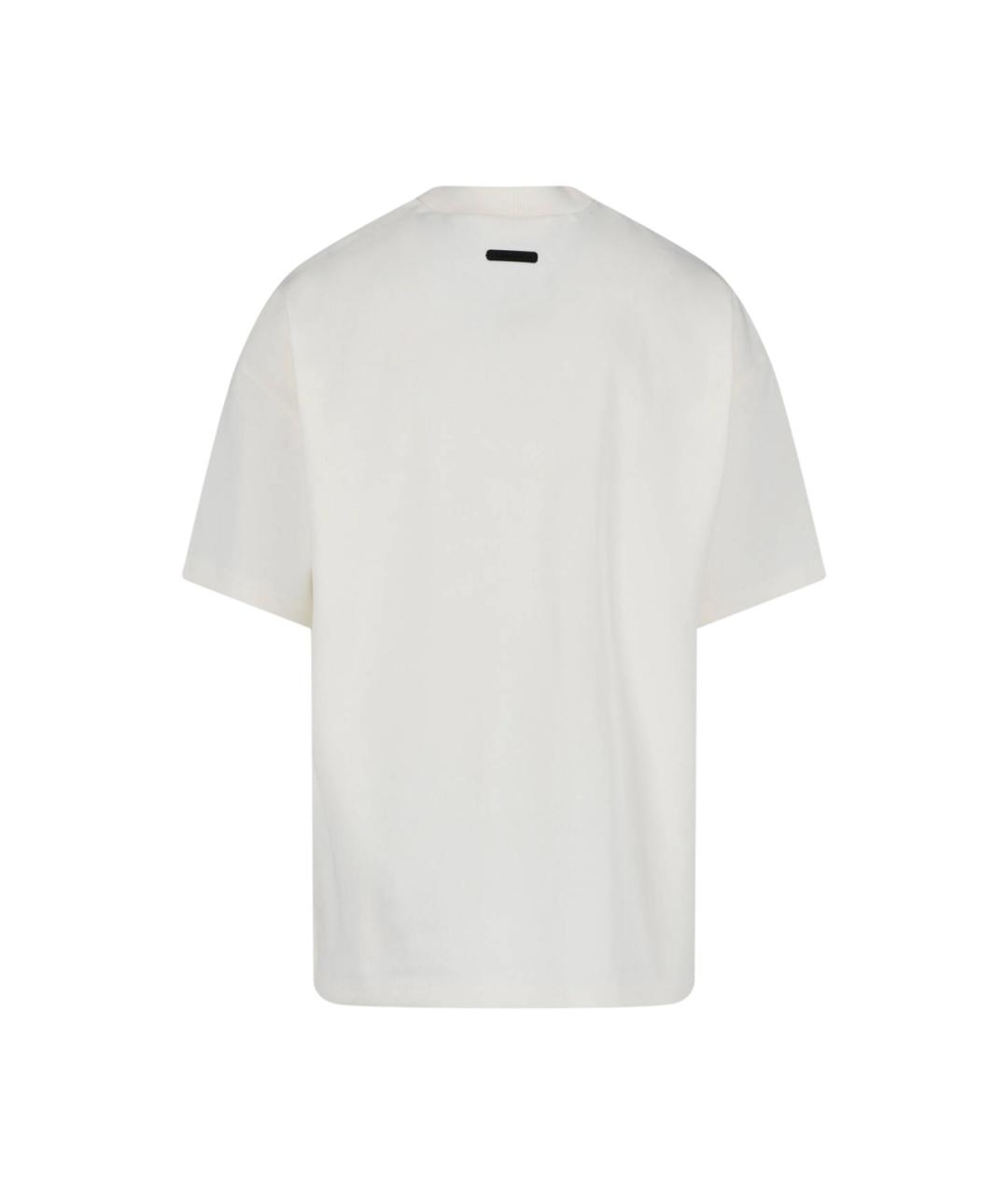 FEAR OF GOD ESSENTIALS Белая хлопковая футболка, фото 2