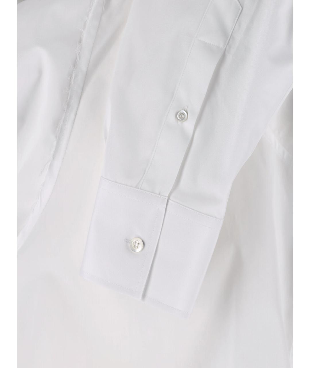 MAISON MARGIELA Белая хлопковая кэжуал рубашка, фото 5