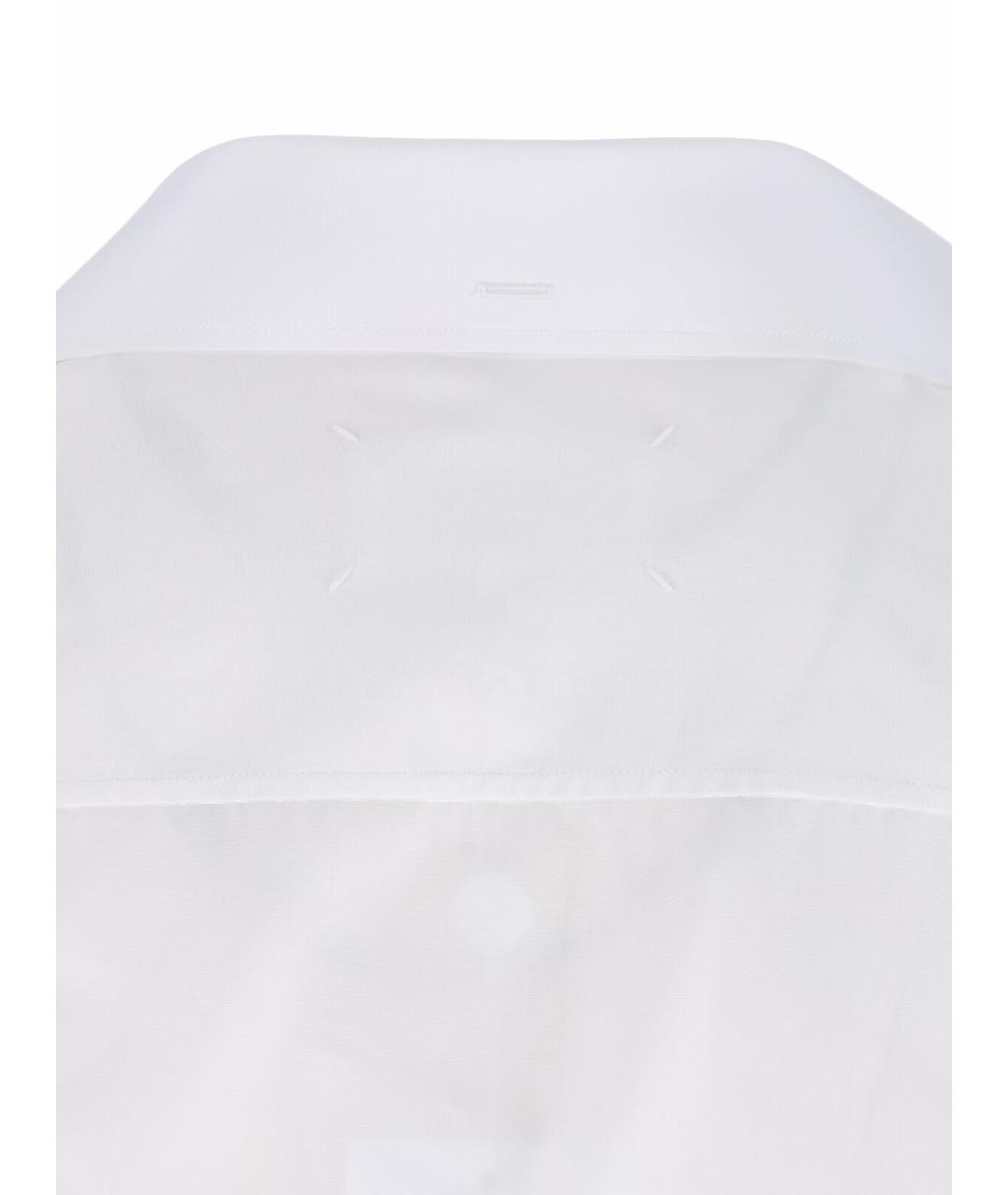 MAISON MARGIELA Белая хлопковая кэжуал рубашка, фото 3