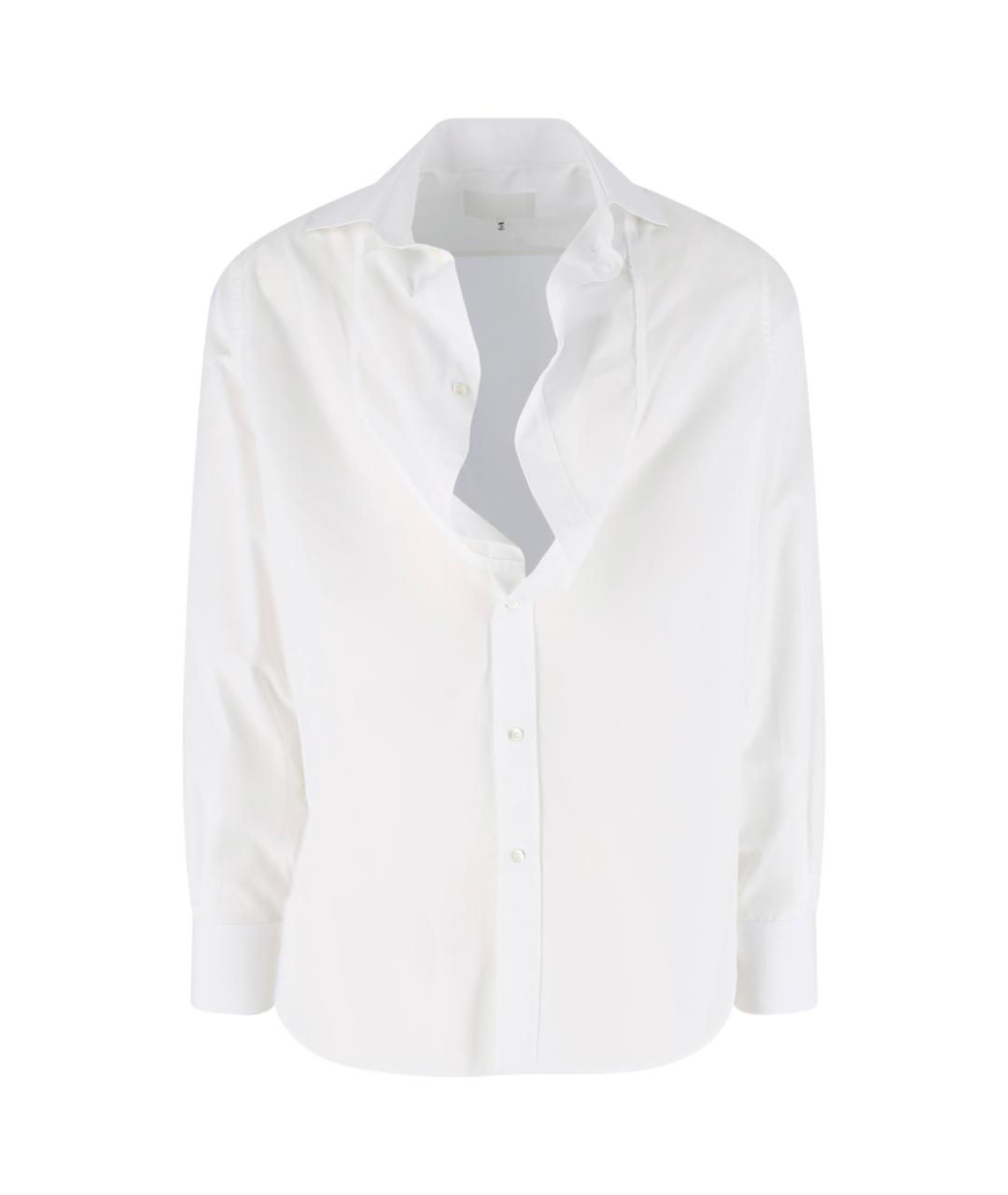 MAISON MARGIELA Белая хлопковая кэжуал рубашка, фото 1