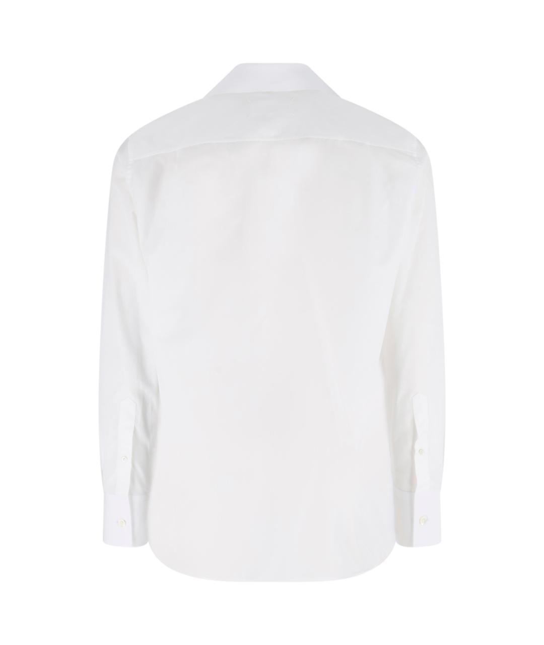 MAISON MARGIELA Белая хлопковая кэжуал рубашка, фото 2