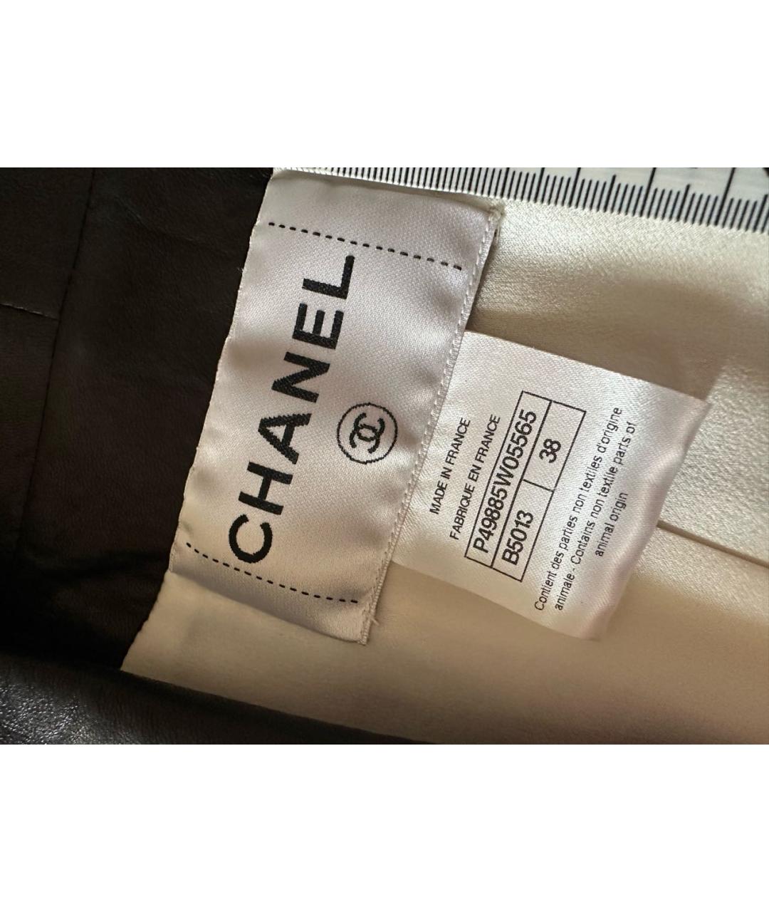 CHANEL Серебрянный кожаный тренч/плащ, фото 3