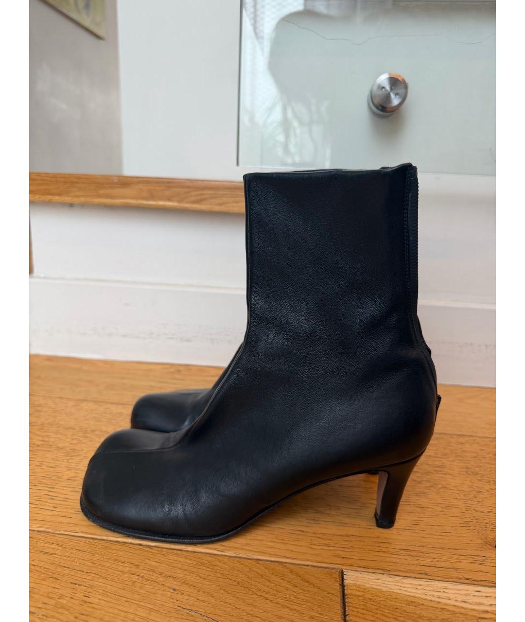 BOTTEGA VENETA Черные кожаные ботильоны, фото 8