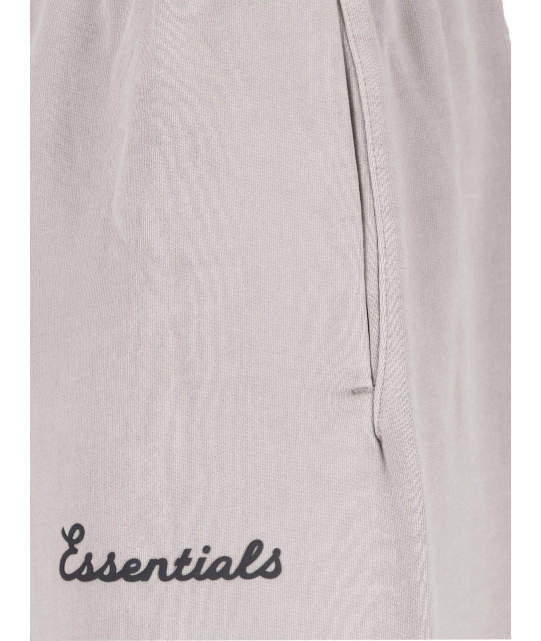 FEAR OF GOD ESSENTIALS Серые хлопковые повседневные брюки, фото 4