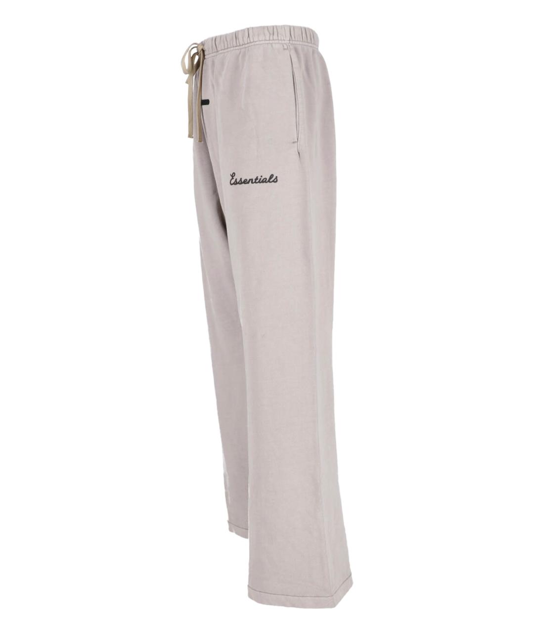 FEAR OF GOD ESSENTIALS Серые хлопковые повседневные брюки, фото 3