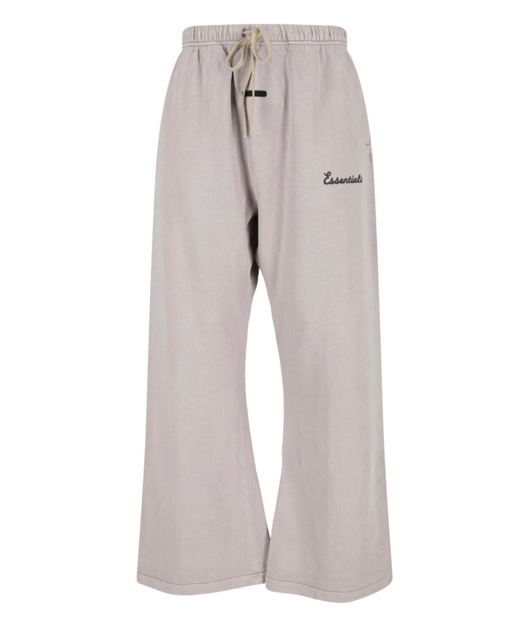 FEAR OF GOD ESSENTIALS Серые хлопковые повседневные брюки, фото 1