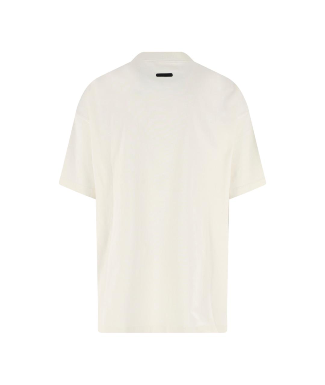 FEAR OF GOD ESSENTIALS Белая хлопковая футболка, фото 2