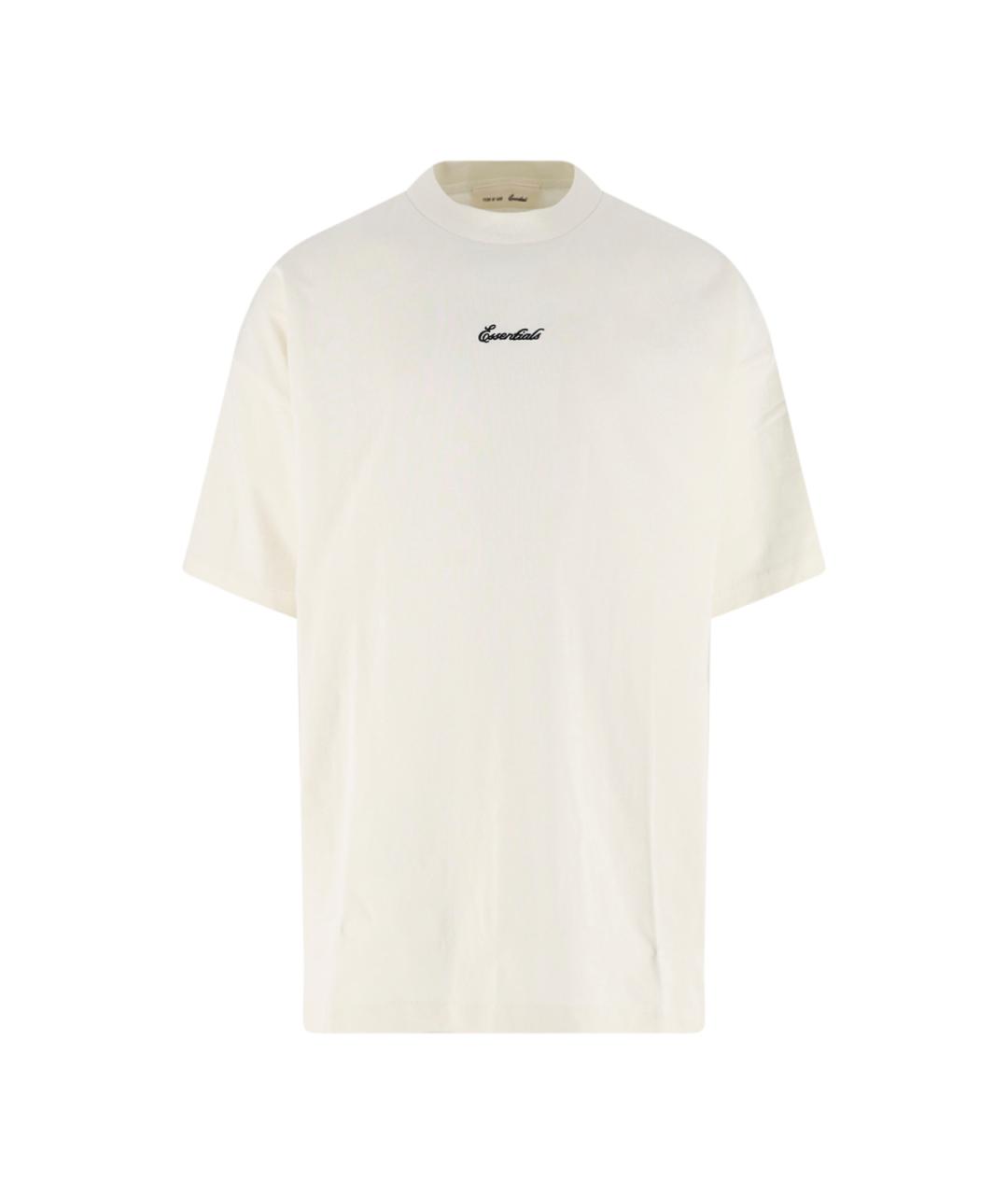 FEAR OF GOD ESSENTIALS Белая хлопковая футболка, фото 1