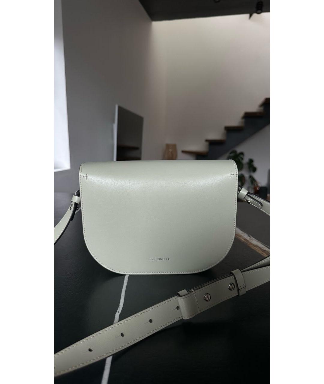 COCCINELLE Салатовая кожаная сумка через плечо, фото 3