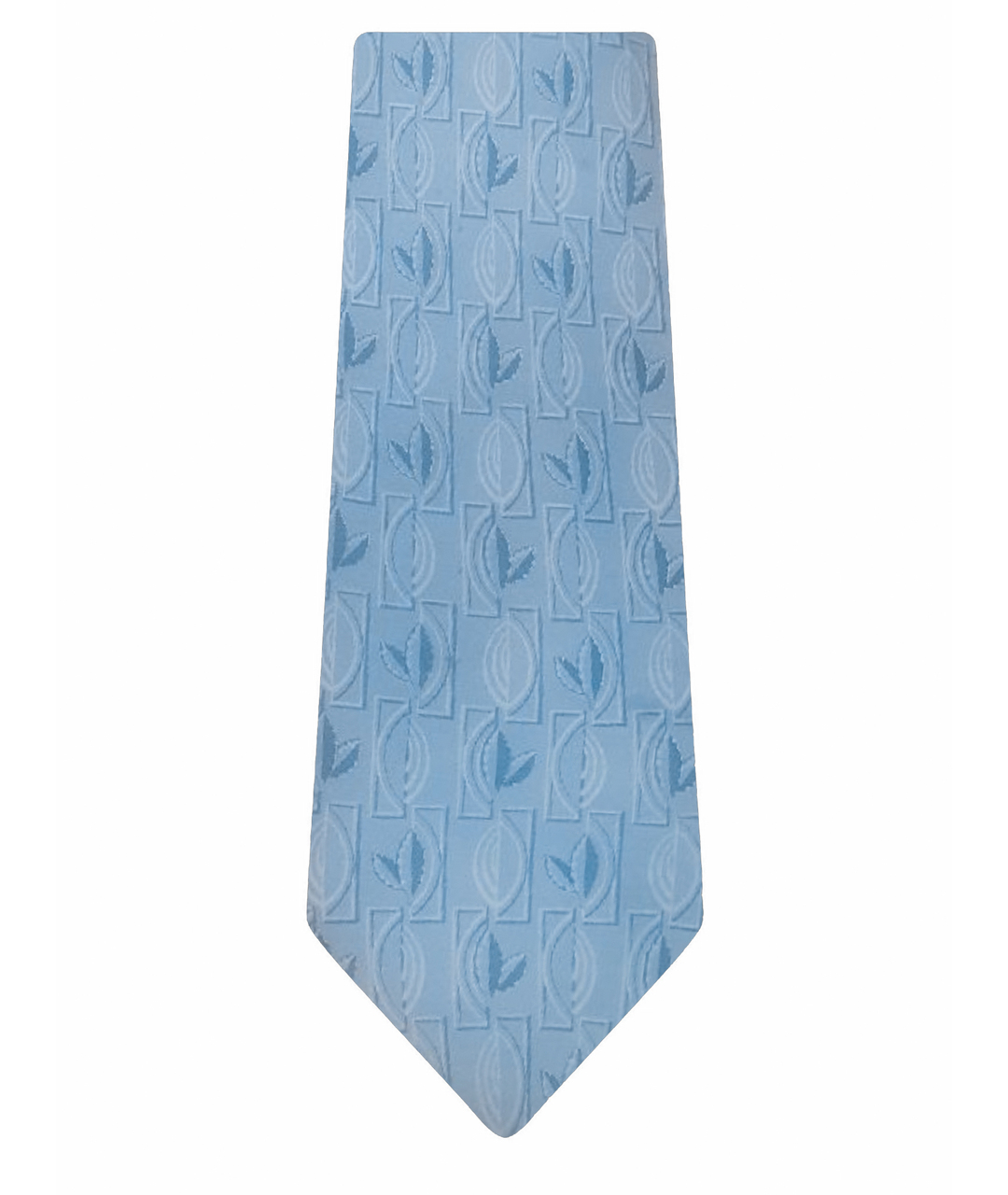 LANVIN Голубой шелковый галстук, фото 1