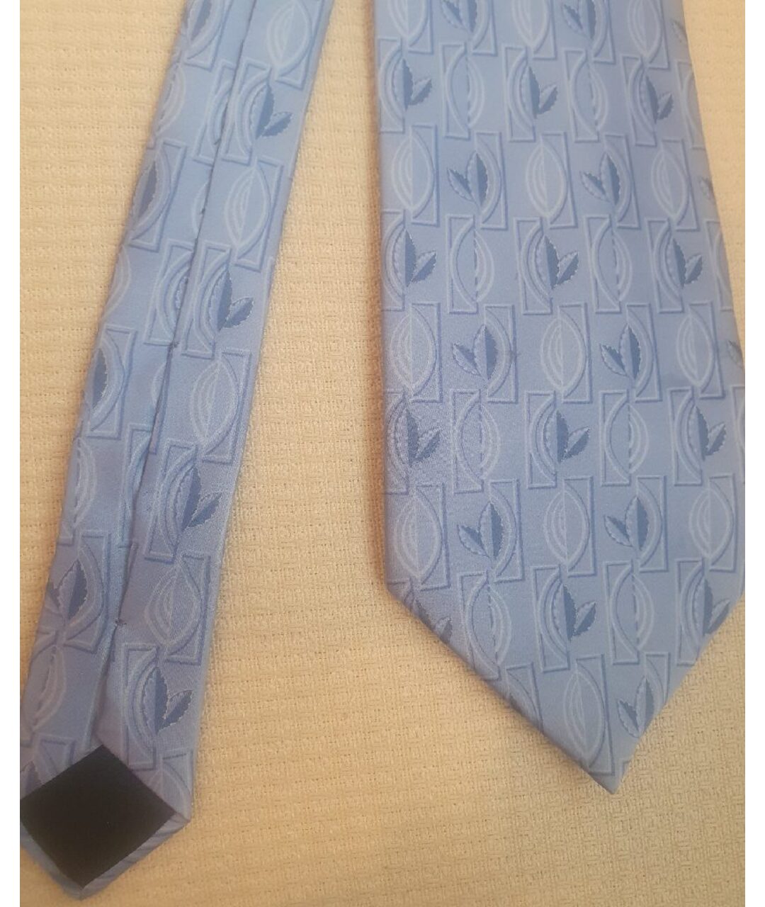 LANVIN Голубой шелковый галстук, фото 2