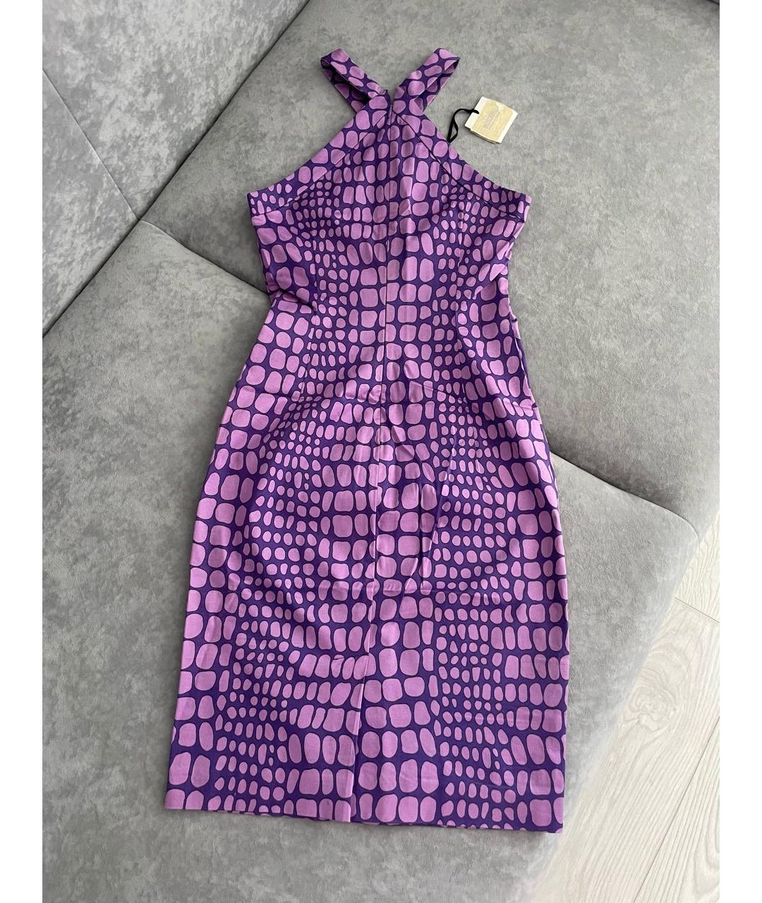 MOSCHINO Фиолетовое хлопковое повседневное платье, фото 2