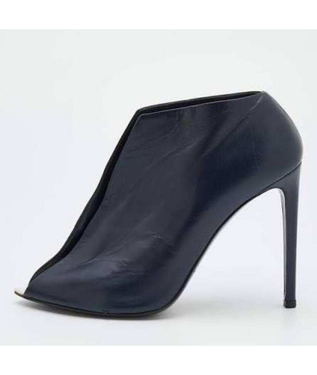 BALENCIAGA Черные кожаные туфли, фото 5