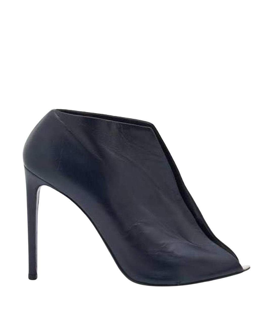 BALENCIAGA Черные кожаные туфли, фото 1