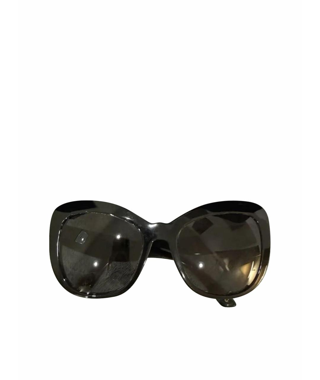 DOLCE&GABBANA Черные пластиковые солнцезащитные очки, фото 1