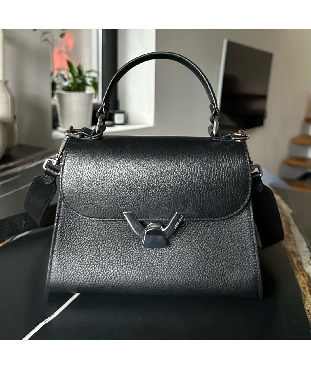 COCCINELLE Черная кожаная сумка через плечо, фото 5