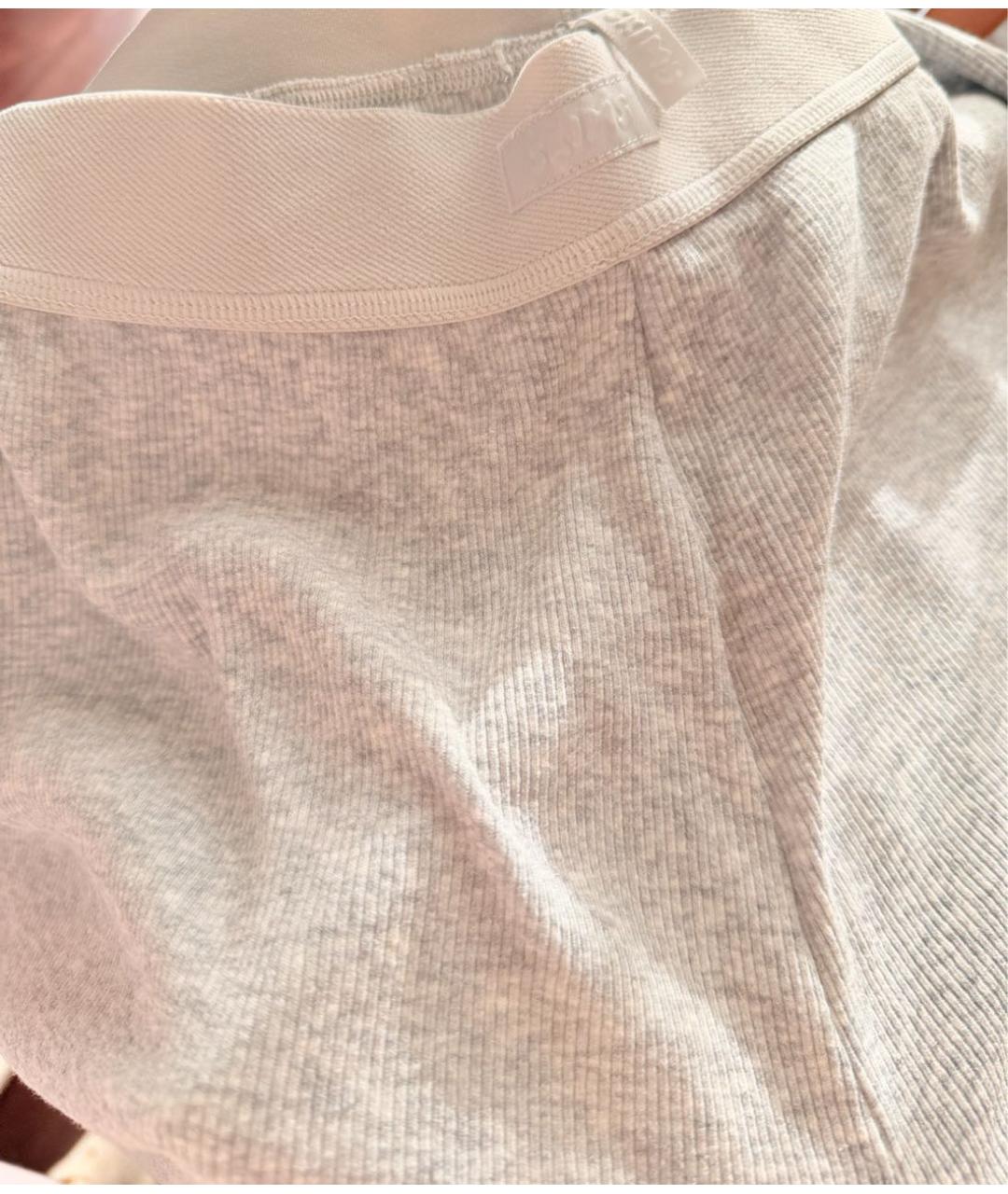 SKIMS Серые хлопковые спортивные брюки и шорты, фото 5