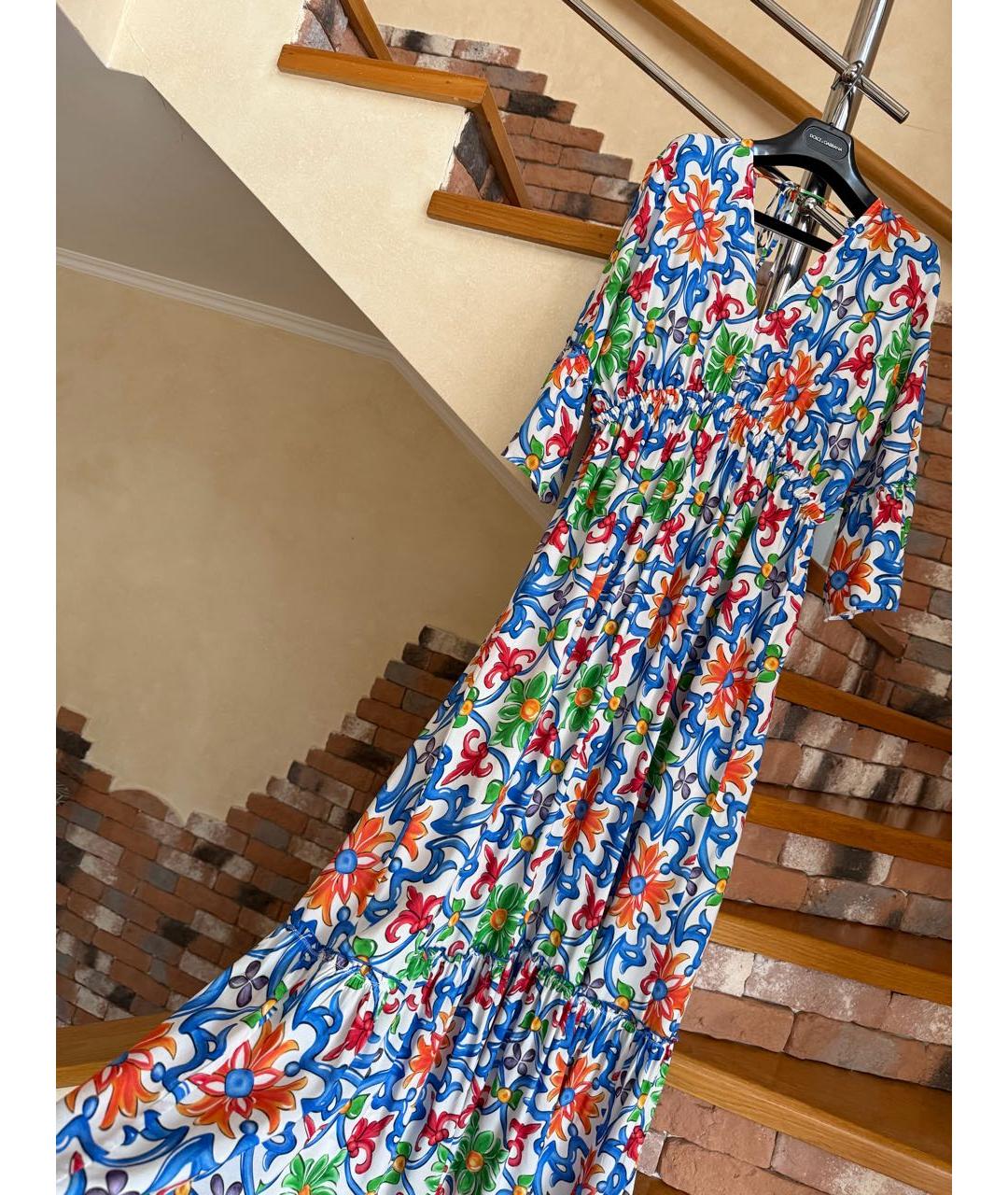 MC2 SAINT BARTH Мульти вискозное повседневное платье, фото 2