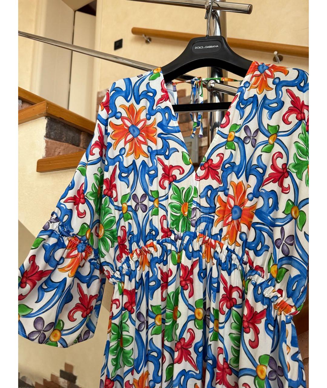 MC2 SAINT BARTH Мульти вискозное повседневное платье, фото 3