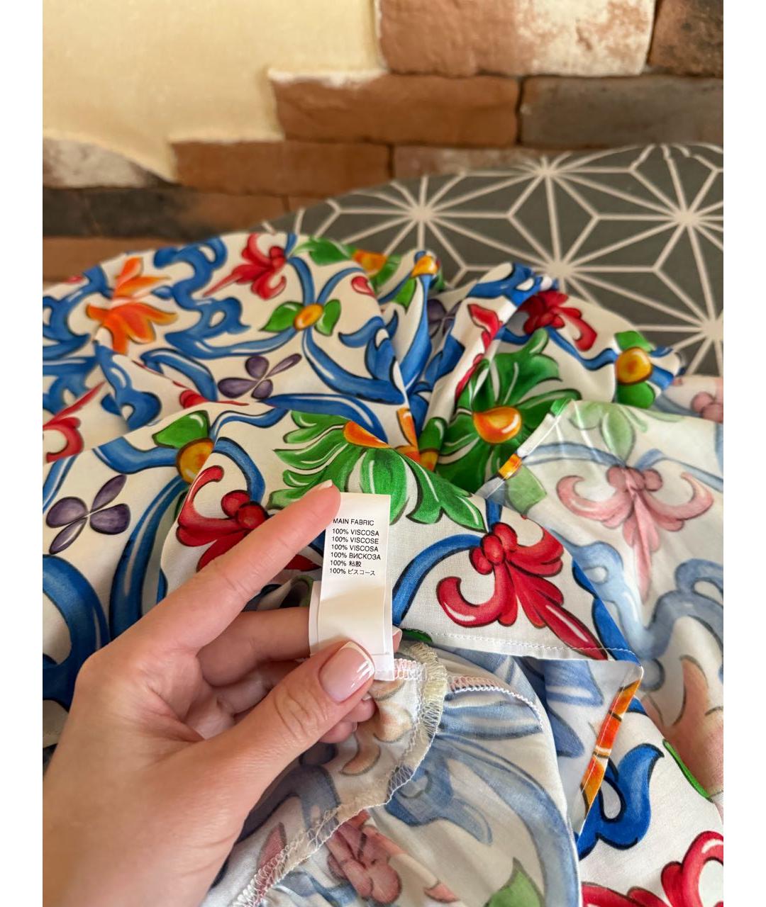 MC2 SAINT BARTH Мульти вискозное повседневное платье, фото 5