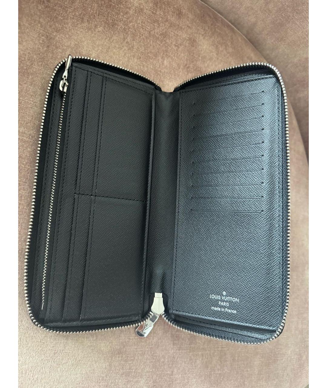 LOUIS VUITTON Антрацитовый кошелек, фото 3