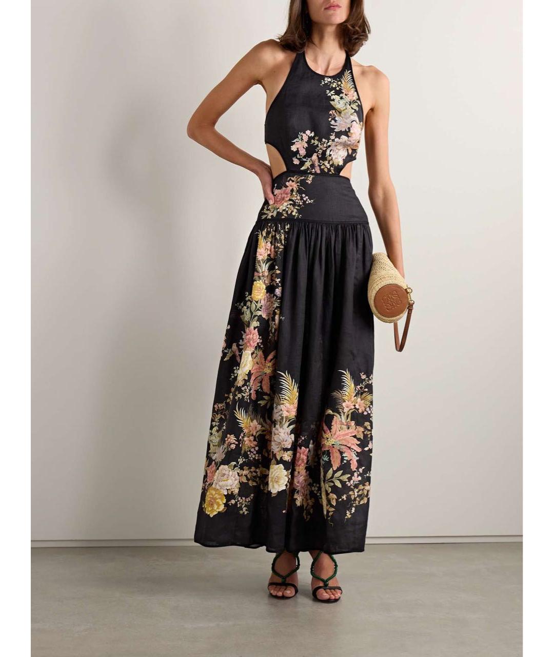 ZIMMERMANN Черный льняной сарафан, фото 3