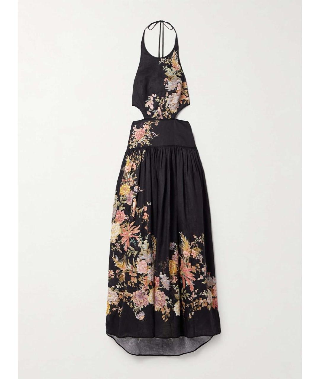 ZIMMERMANN Черный льняной сарафан, фото 9