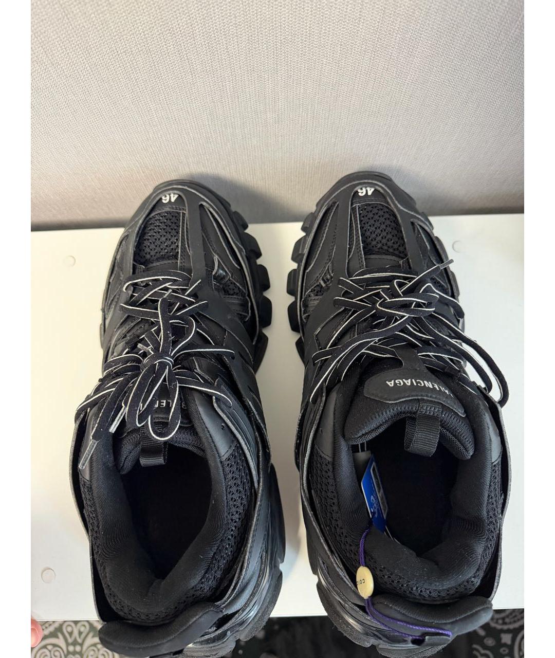 BALENCIAGA Черные низкие кроссовки / кеды, фото 3