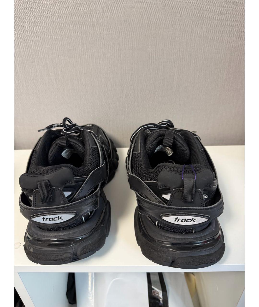 BALENCIAGA Черные низкие кроссовки / кеды, фото 4