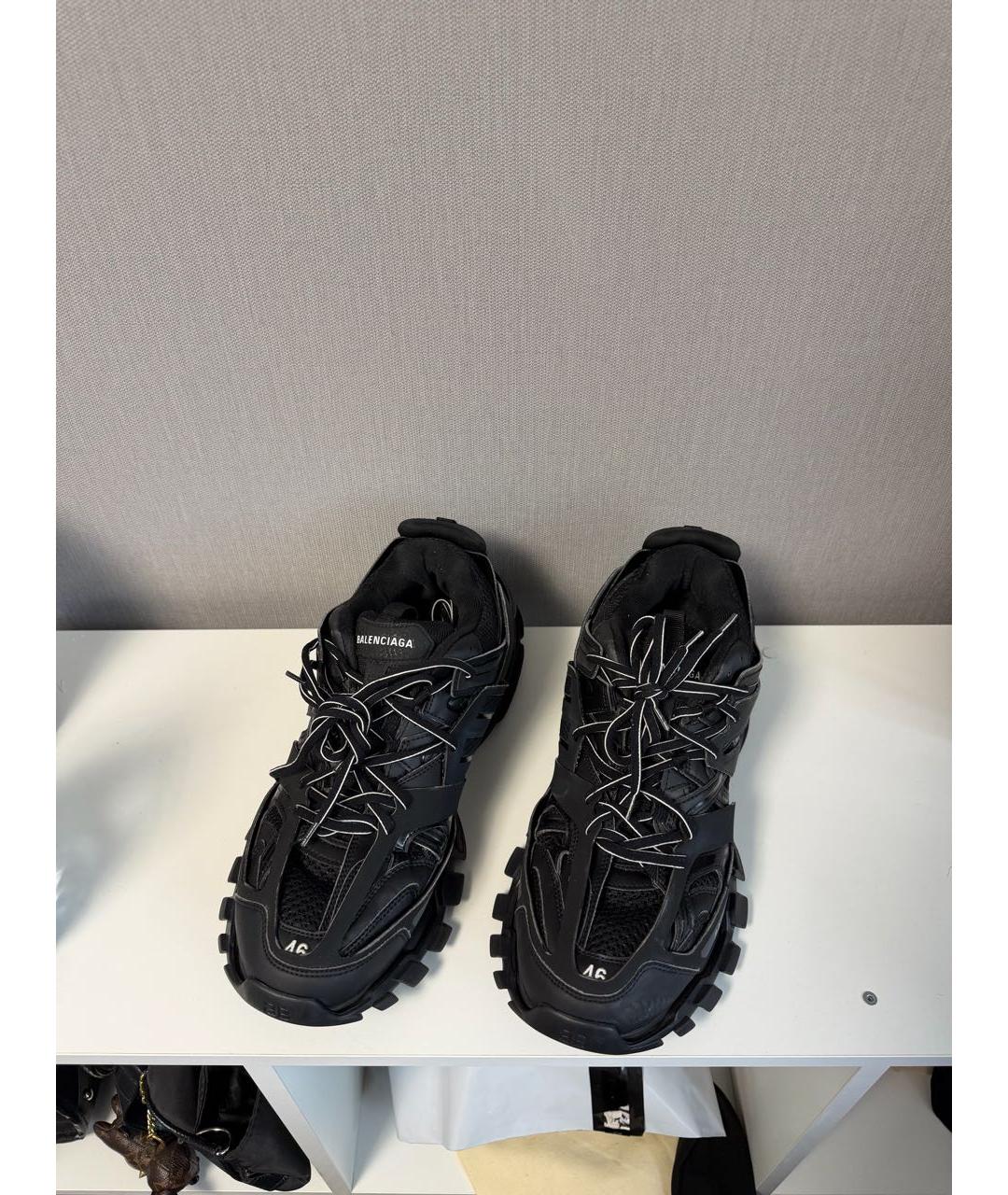BALENCIAGA Черные низкие кроссовки / кеды, фото 2