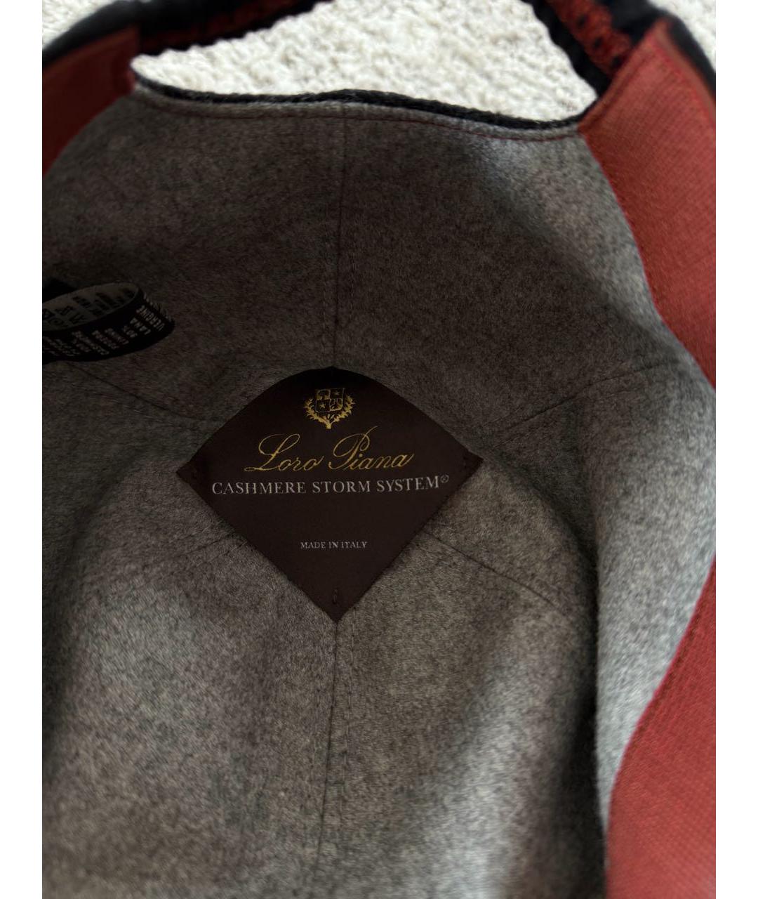 LORO PIANA Черная кашемировая кепка/бейсболка, фото 4