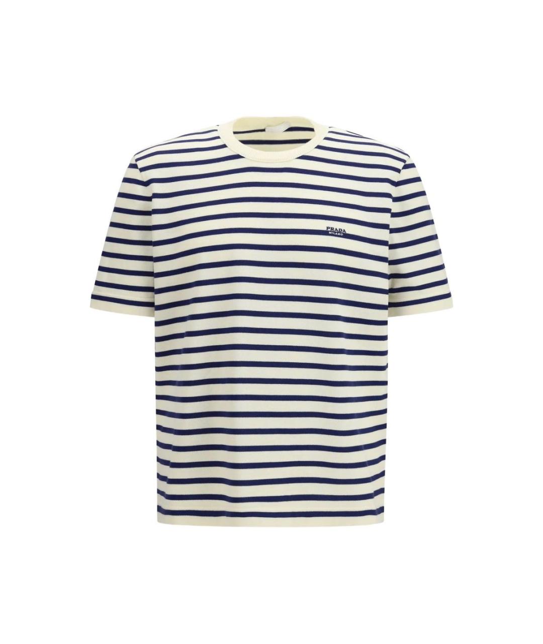 PRADA Белая хлопковая футболка, фото 7