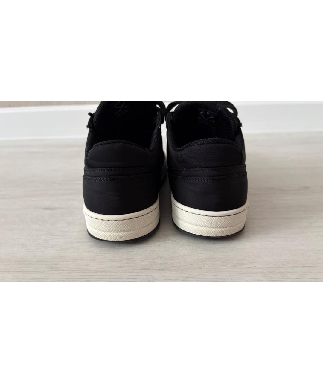 PRADA Черные текстильные кеды, фото 5