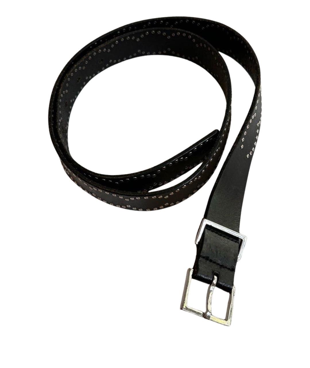 DSQUARED2 Черный кожаный ремень, фото 1