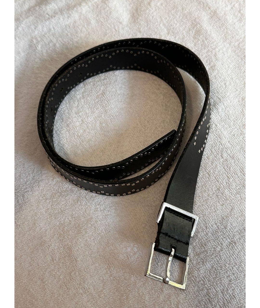 DSQUARED2 Черный кожаный ремень, фото 4