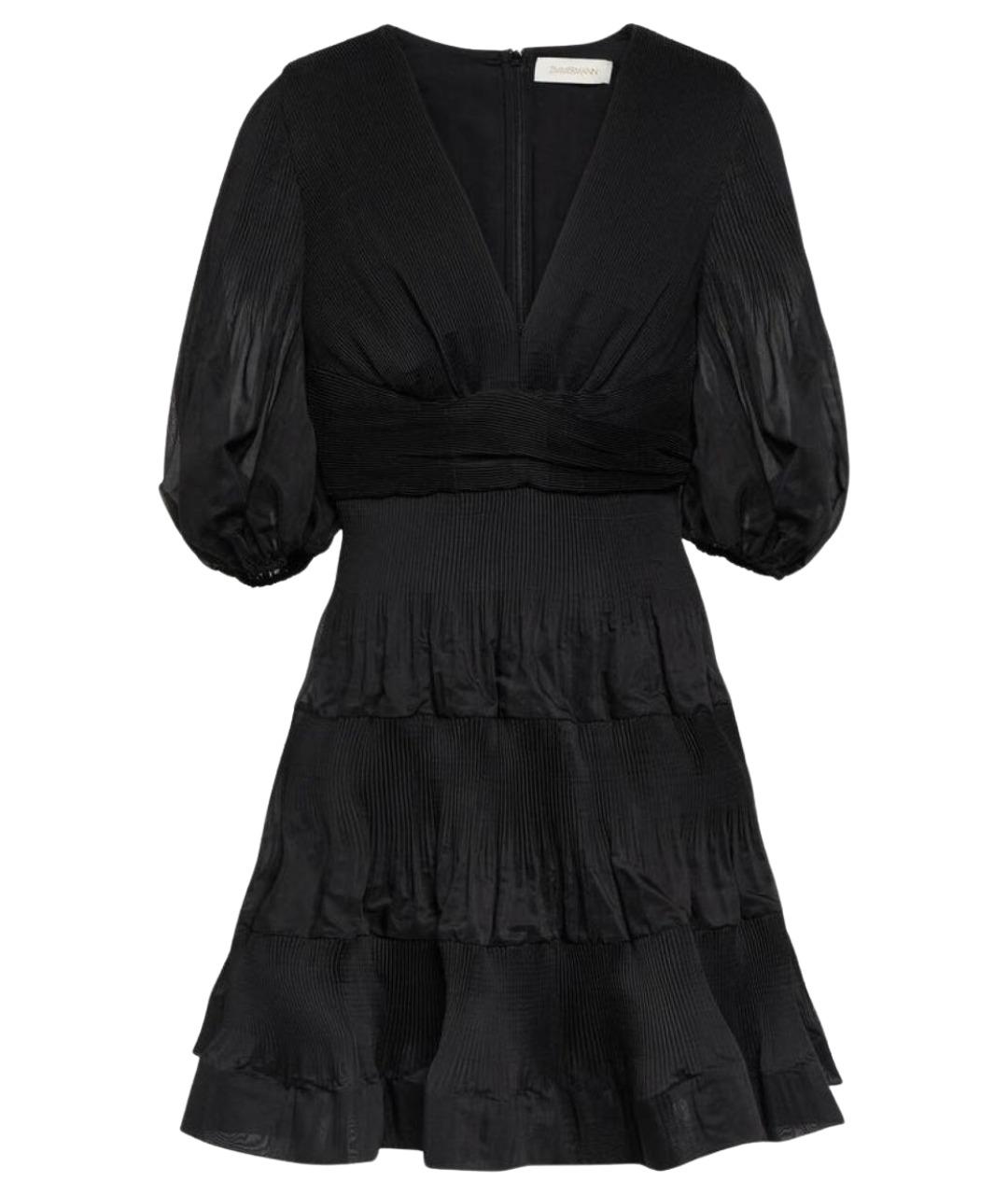 ZIMMERMANN Черное полиэстеровое повседневное платье, фото 1